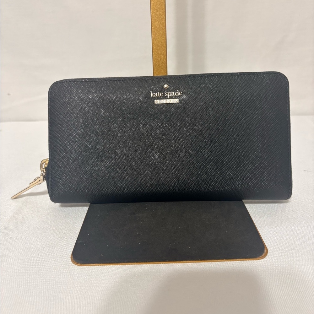 Kate Spade Black Zip-Around Wallet
